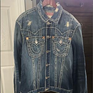 True Religion Jean Jacket. XXL. True to size. Never worn!!Had for a couple yrs.